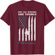 Not All Wounds are Visible USA Flag PTSD Awareness T-Shirt - T-Shirt | Maroon