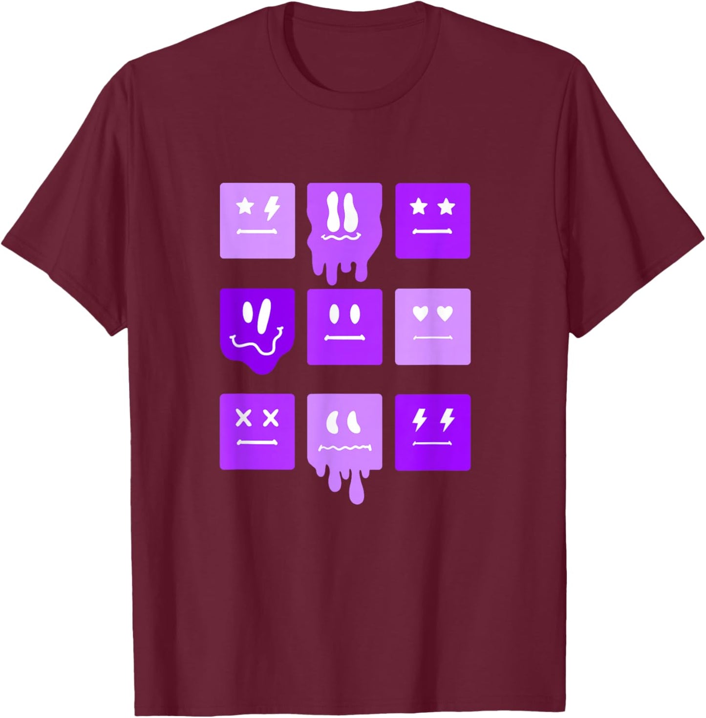 Purple Moods Purple Graphic T-Shirt - T-Shirt | Maroon