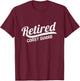 Classic Retirement Retro Retired Coast Guard T-Shirt - T-Shirt | Maroon