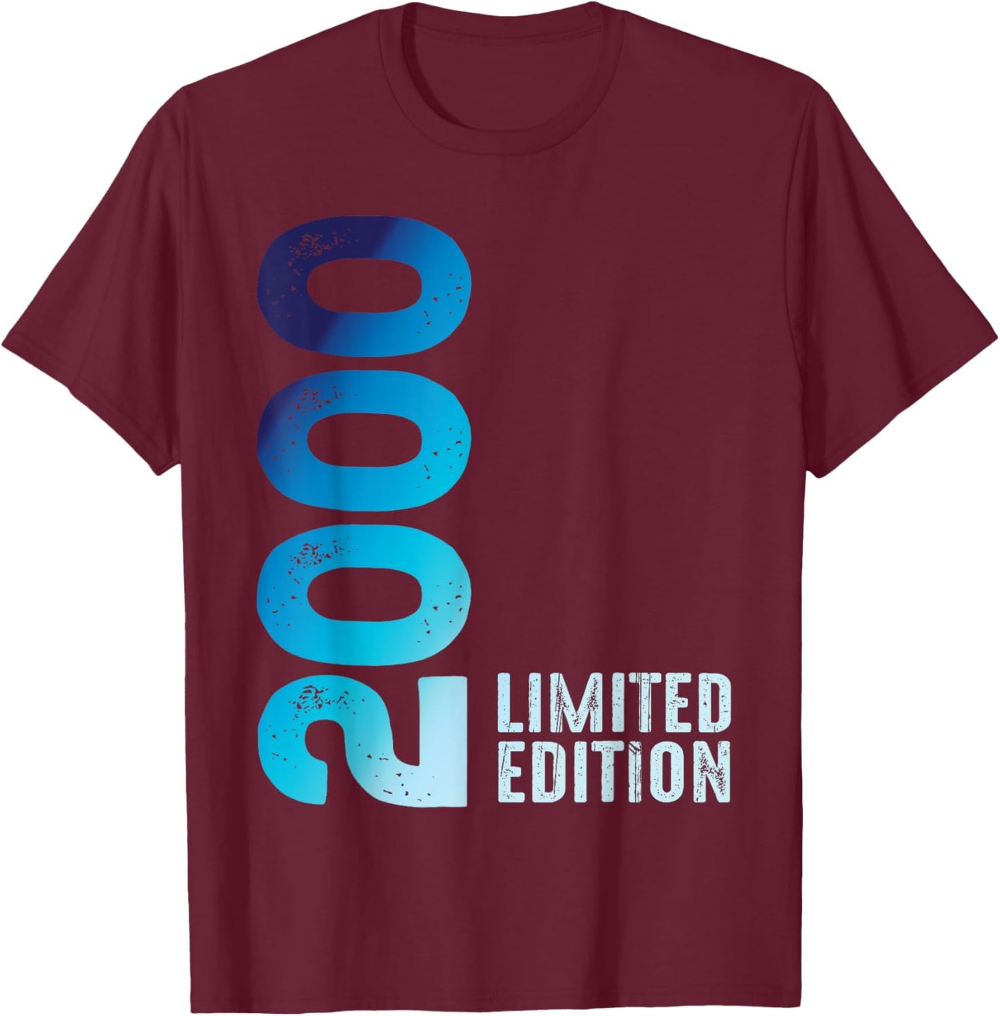 Awesome Year 2000 Vintage Since 2000 Limited Edition 2000 T-Shirt - T-Shirt | Maroon