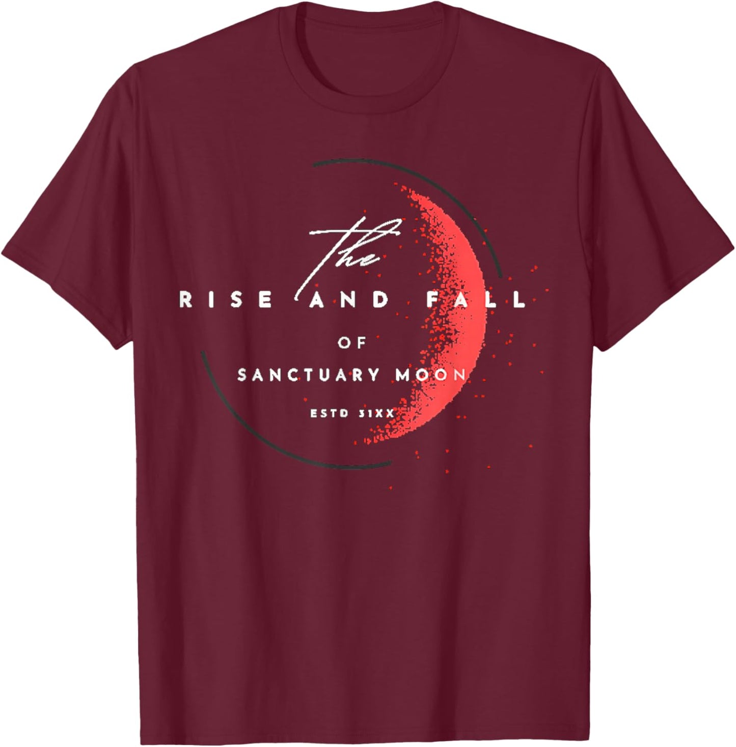 The Rise and Fall of Sanctuary Moon T-Shirt - T-Shirt | Maroon