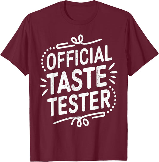 Cook Helper - Official Taste Tester T-Shirt - T-Shirt | Maroon