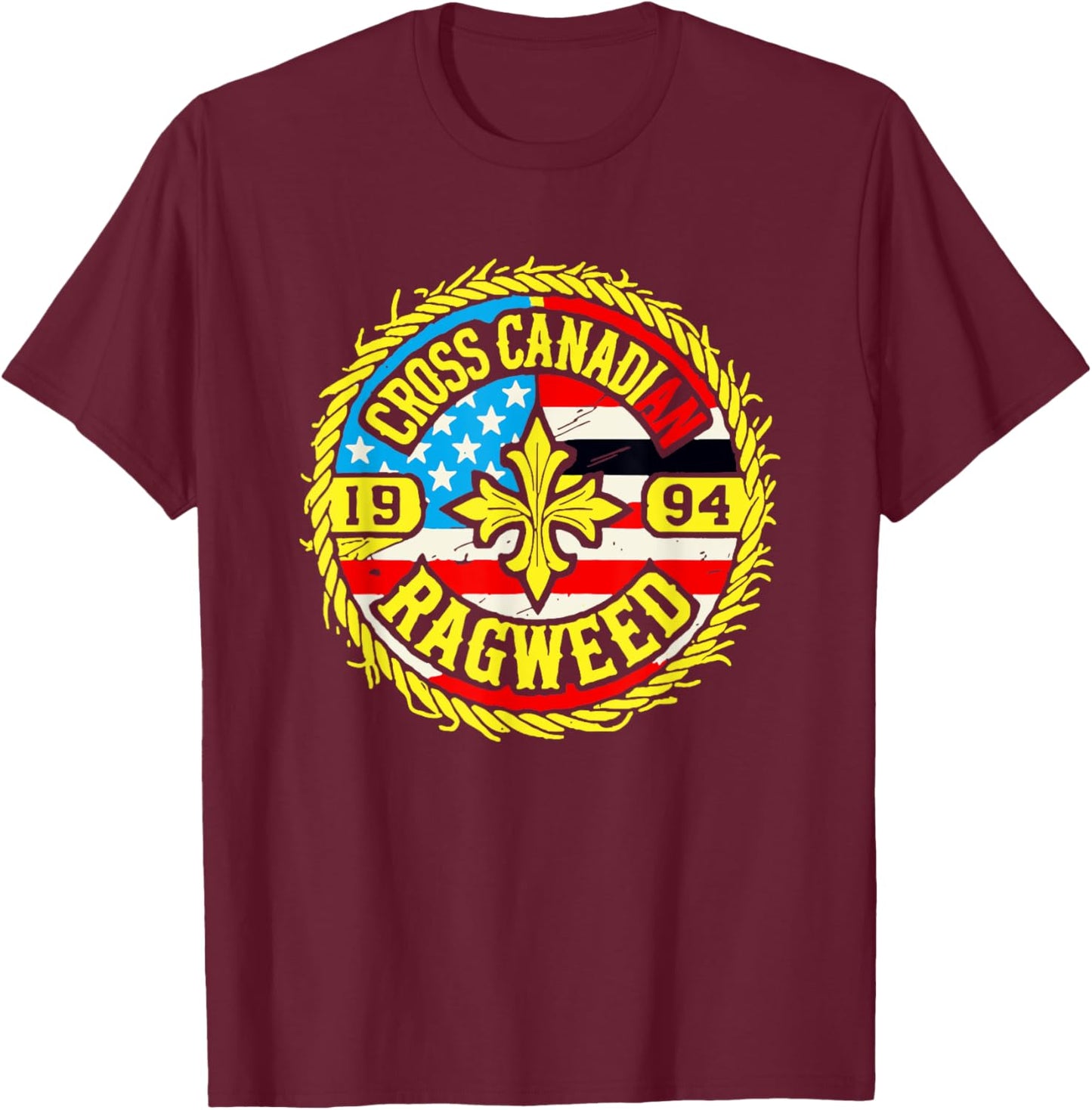 Visit The Country Western Cowboys Store I Miss Ragweed | Cross Canadian Ragweed - -Adults, Country Music Fans, Western Culture Enthusiasts - Black, Small - Short Sleeve T-Shirt - T-Shirt | Maroon