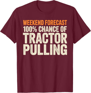 Tractor Pulling Art Women Tractor Pulling Lovers T-Shirt - T-Shirt | Maroon