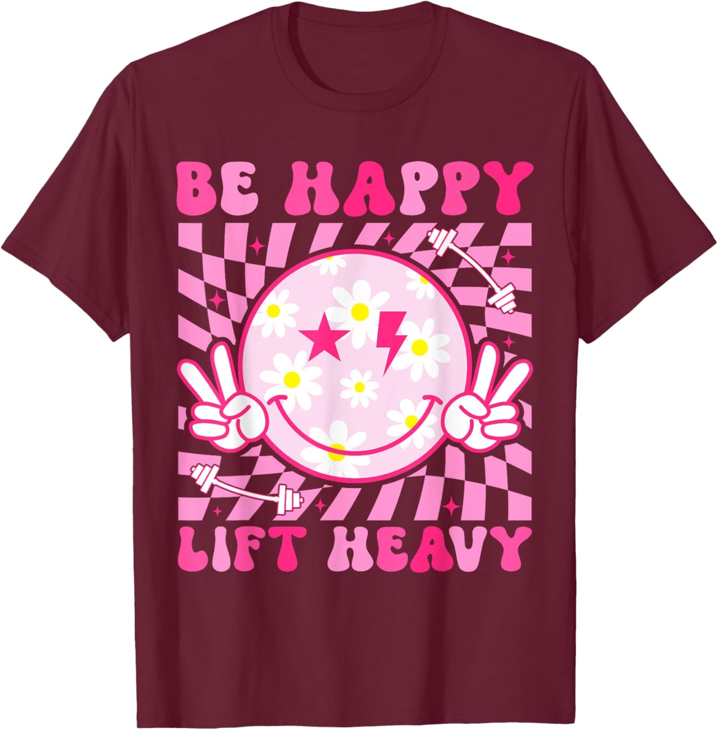 Funny Lift Heavy Workout Shirt for Gym Lover Bodybuilder T-Shirt - T-Shirt | Maroon