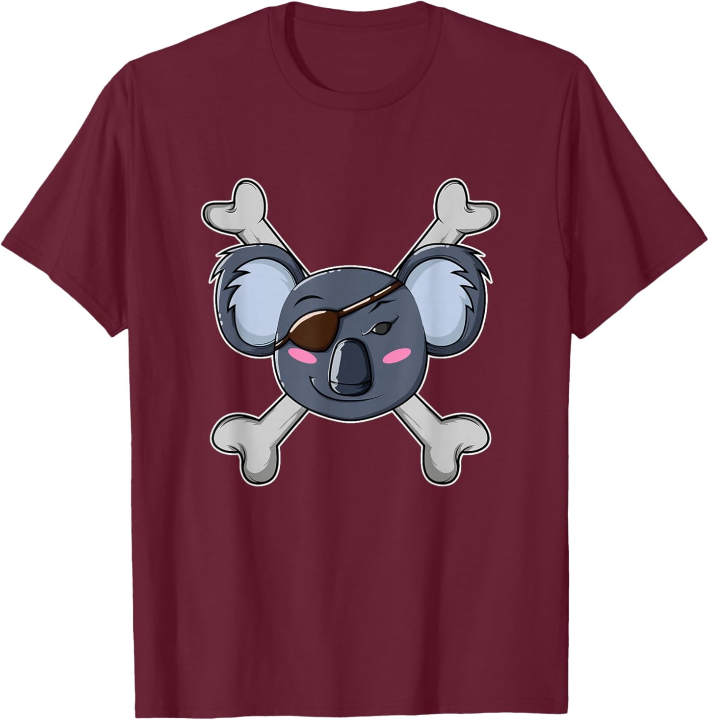 Koala Pirate T-Shirt - T-Shirt | Maroon
