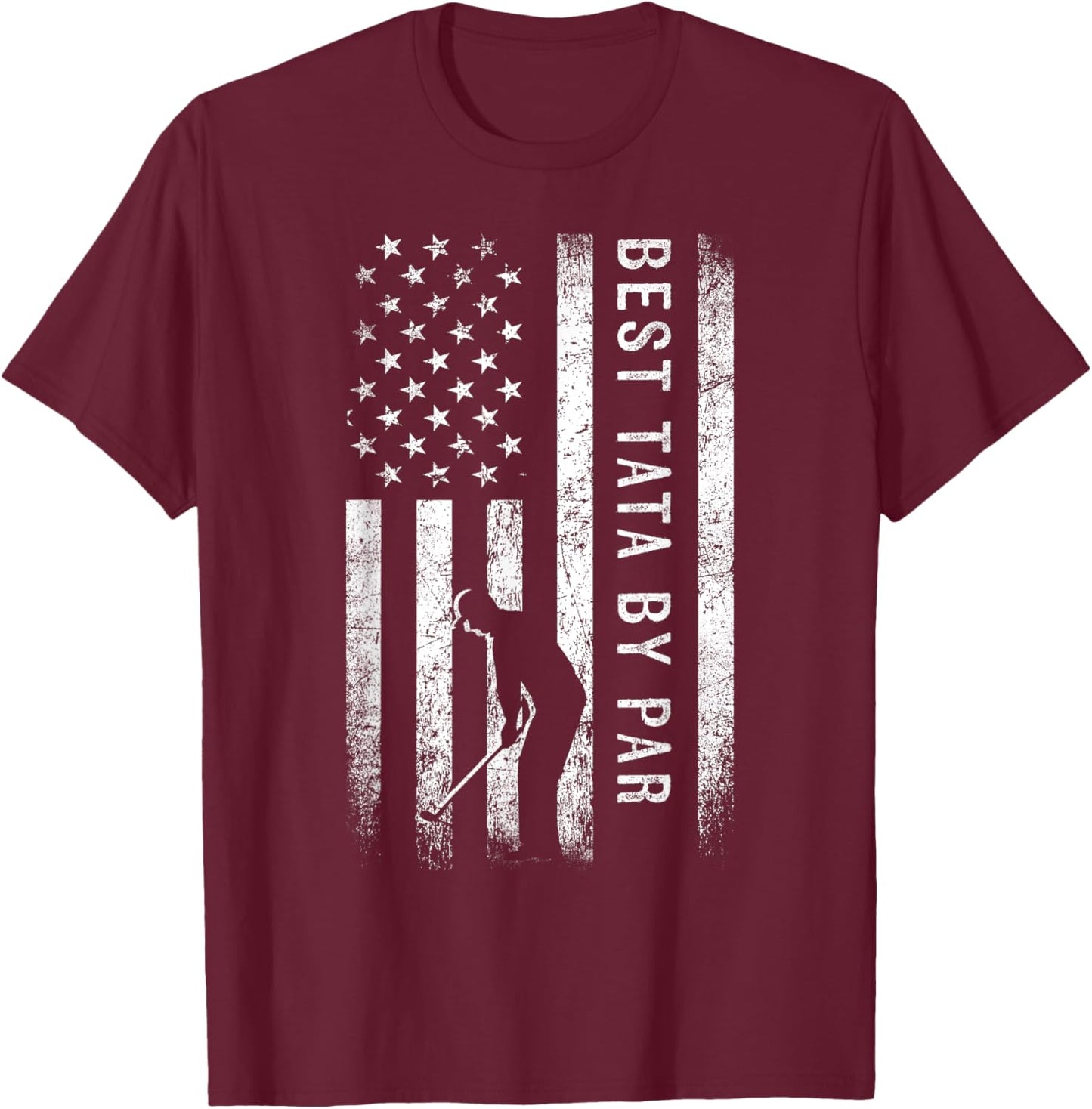 Best Tata By Par Golfing Gifts Tata Father's Day Golf T-Shirt - T-Shirt | Maroon