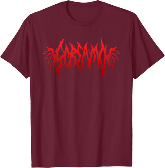 Screamo Funny Heavy Metal Band Parody Emo Goth Punk Music T-Shirt - T-Shirt | Maroon