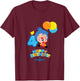 Kids Plim Plim The Kindness Hero - Happy Birthday T-Shirt - T-Shirt | Maroon