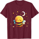Peaceful Bumblebee Under Moon And Stars T-Shirt - T-Shirt | Maroon