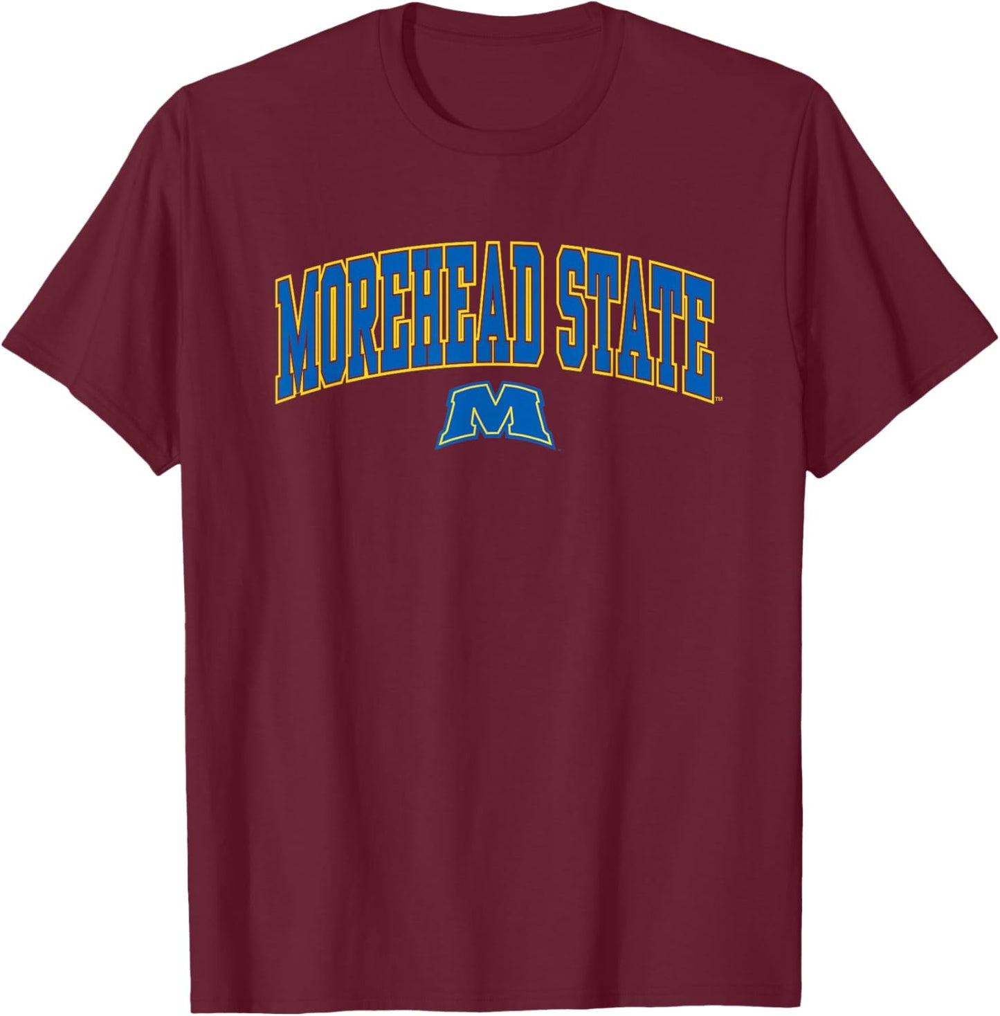 Morehead State Eagles Arch Over Black Officially Licensed T-Shirt - T-Shirt | Maroon