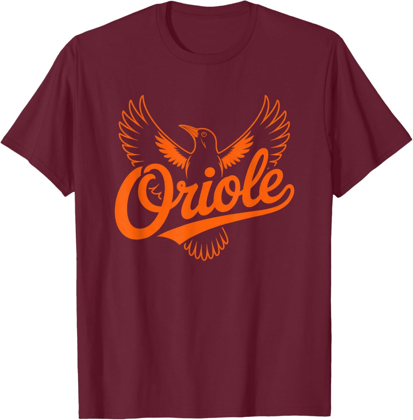 Oriole Retro Vintage Gift Women Boy Girl Bird T-Shirt - T-Shirt | Maroon