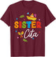 Sistercita Cinco De Mayo Sombrero Flower Sister Cita Mexican T-Shirt - T-Shirt | Maroon