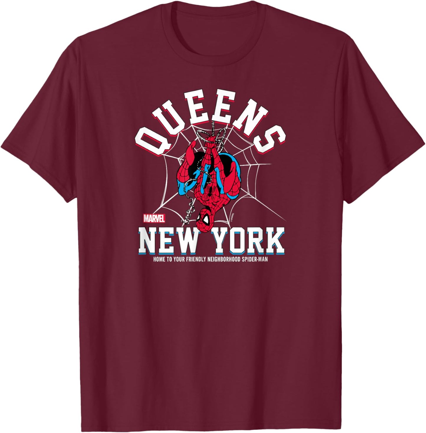 Spider-Man - Collegiate T-Shirt - T-Shirt | Maroon