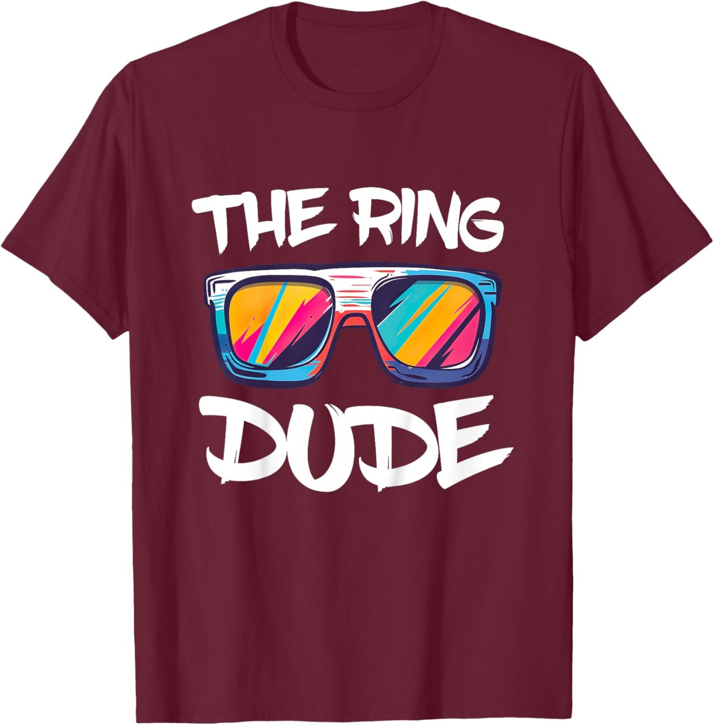 Kids The Ring Dude Shirt Kids Little Boys Ring Bearer T-Shirt - T-Shirt | Maroon