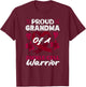 Proud Grandma of A Sickle Cell Warrior Sickle Cell T-Shirt - T-Shirt | Maroon