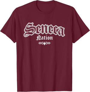 Seneca Nation Iroquois Flag Native American Indian T-Shirt - T-Shirt | Maroon