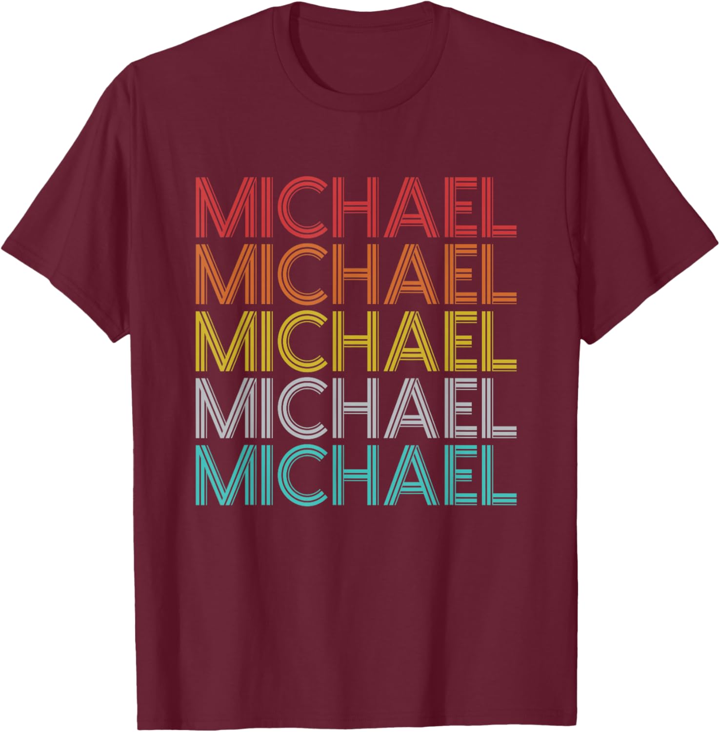 Michael Vintage Gift Women Boys Girls Kids T-Shirt - T-Shirt | Maroon