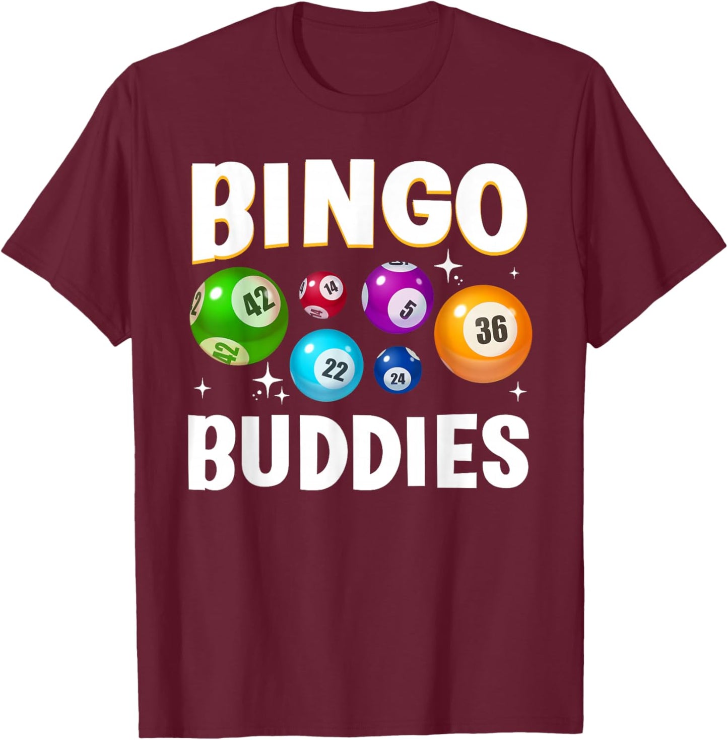 Bingo Buddies Design Women Bingo Lover Bingo Player T-Shirt - T-Shirt | Maroon