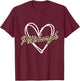 Vintage Heart Love Pittsburgh Leopard Men Women Boy Girl T-Shirt - T-Shirt | Maroon