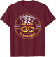 Funny Celebrating 2004 22nd Wedding Anniversary T-Shirt - T-Shirt | Maroon