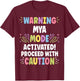 MYA Personalized Name Funny Cute Custom MYA Name T-Shirt - T-Shirt | Maroon