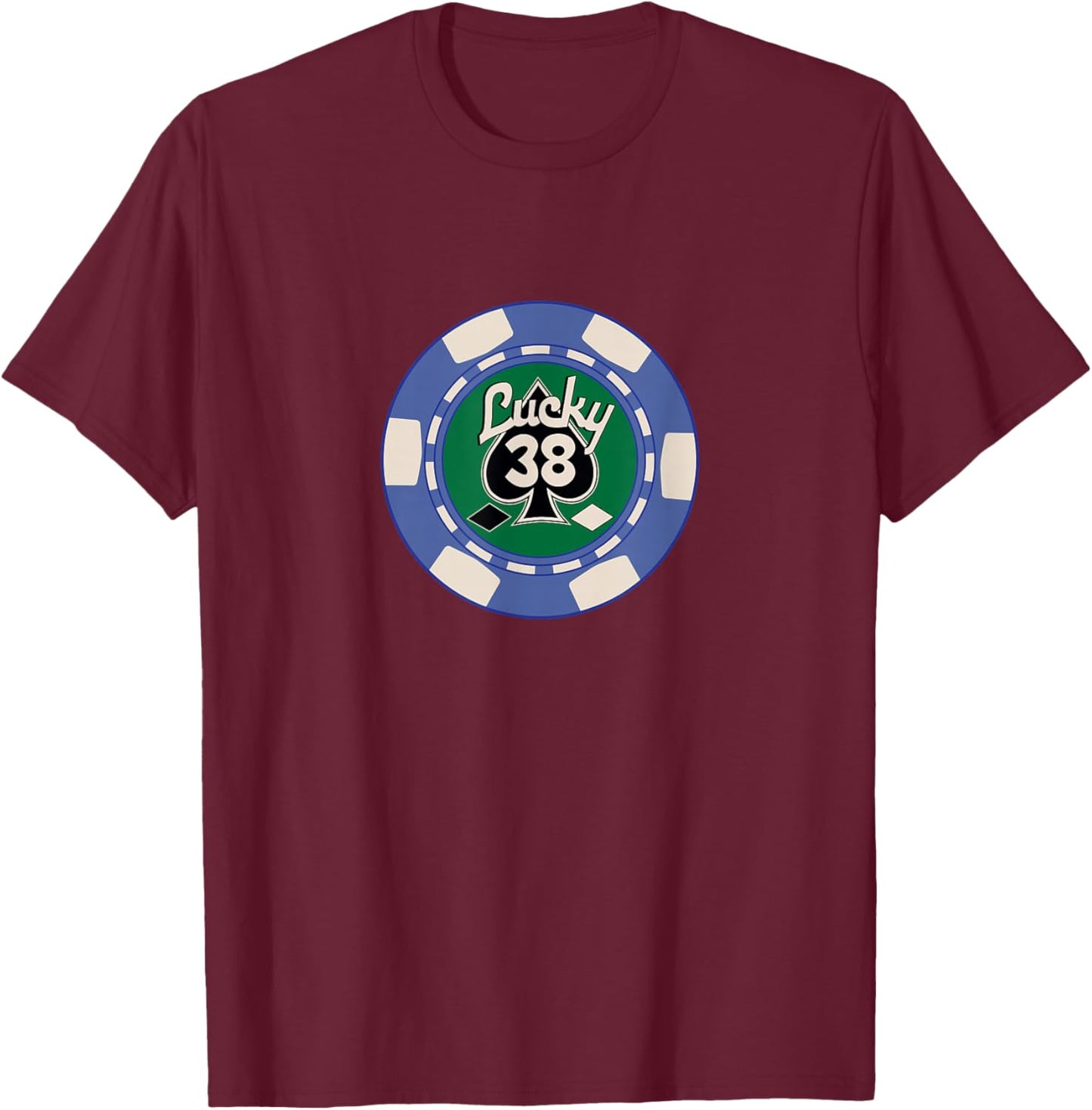 Fallout - Lucky 38 T-Shirt - T-Shirt | Maroon