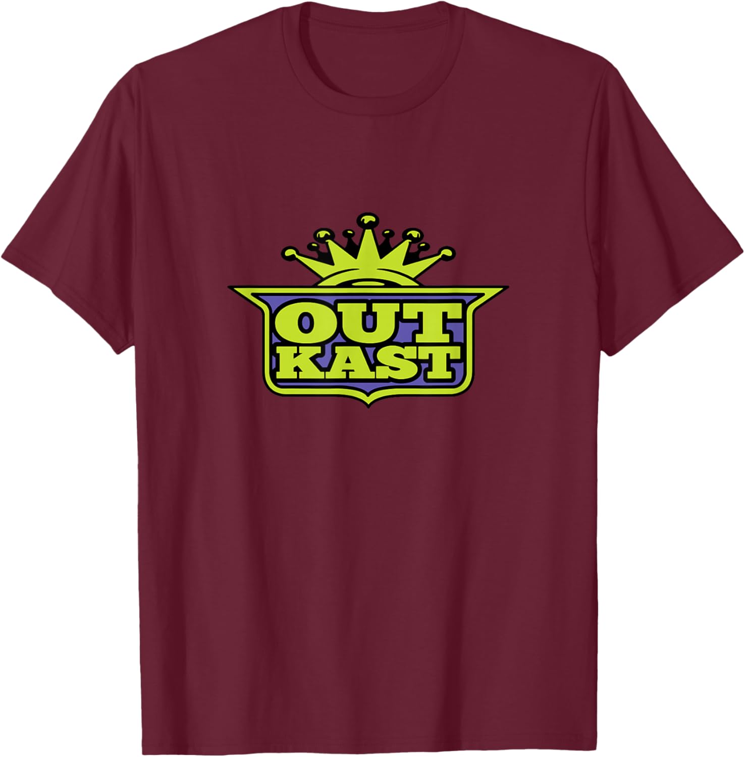 Outkast Spell Out Logo T-Shirt - T-Shirt | Maroon