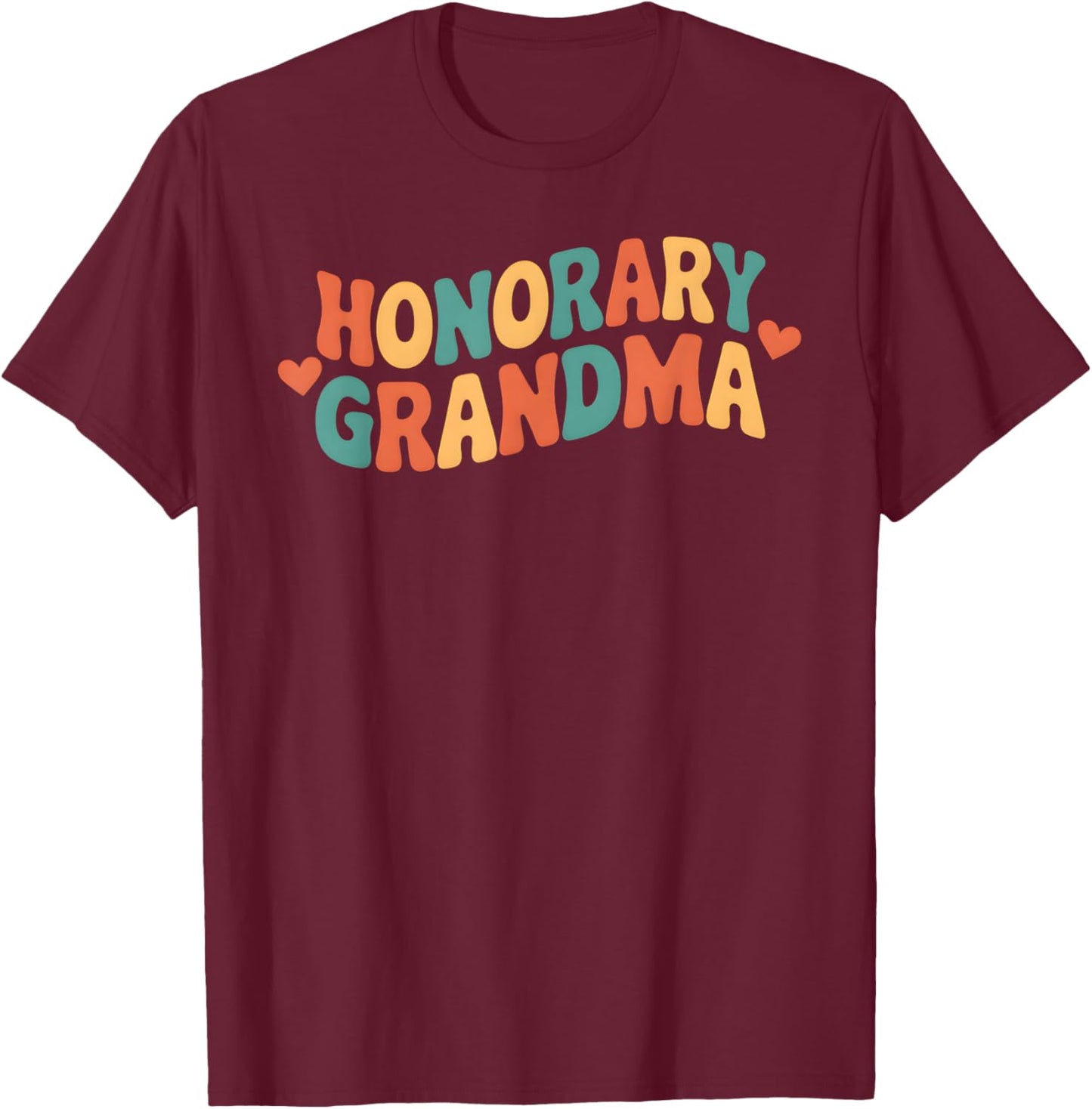 Vintage Honorary Grandma T-Shirt - T-Shirt | Maroon