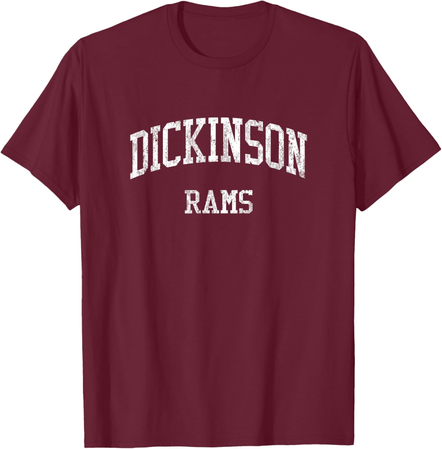 Dickinson High School HS Jersey City NJ Vintage Sports T-Shirt - T-Shirt | Maroon