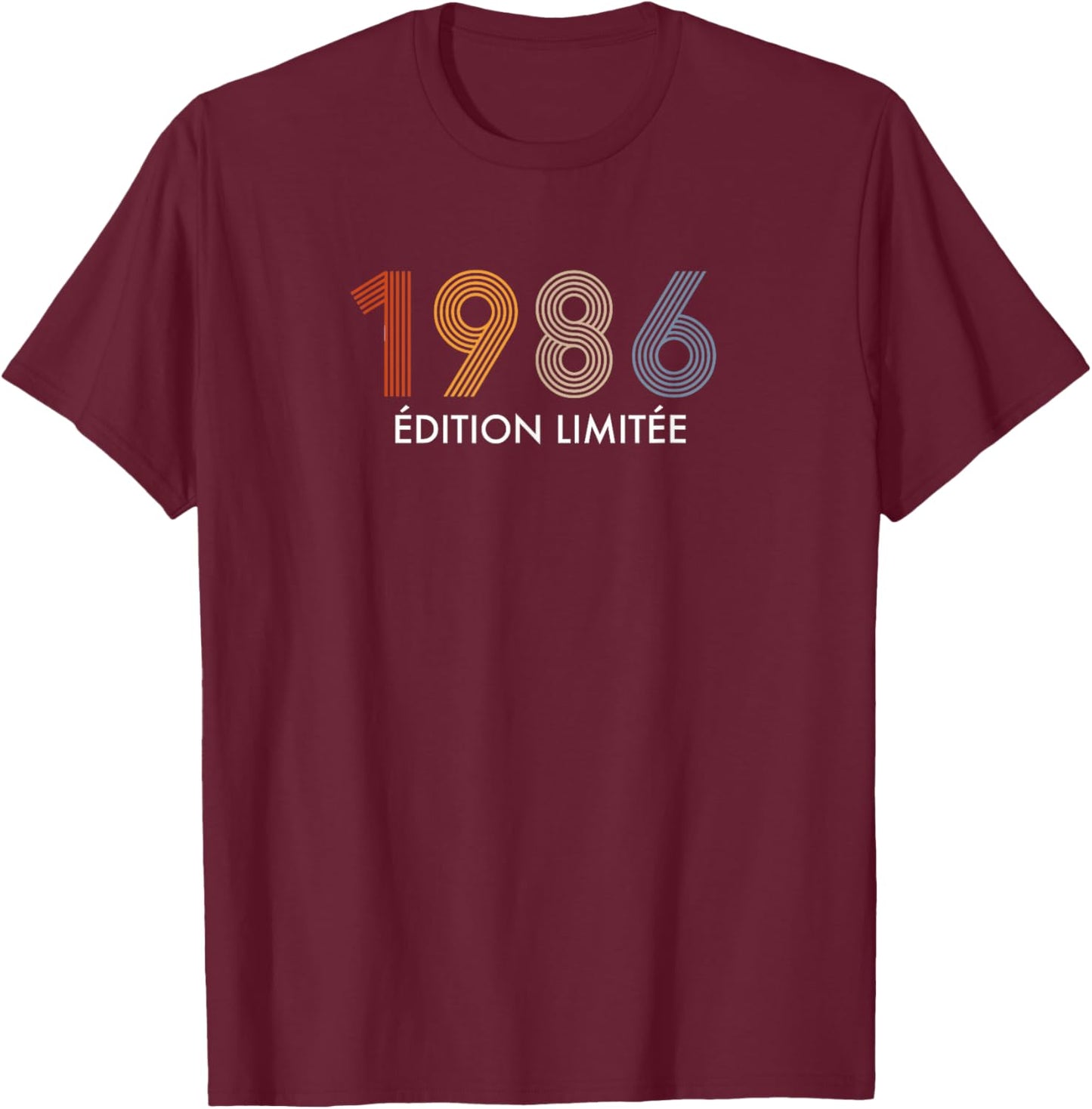 1986 Limited Edition 40 Years Birthday T-Shirt - T-Shirt | Maroon