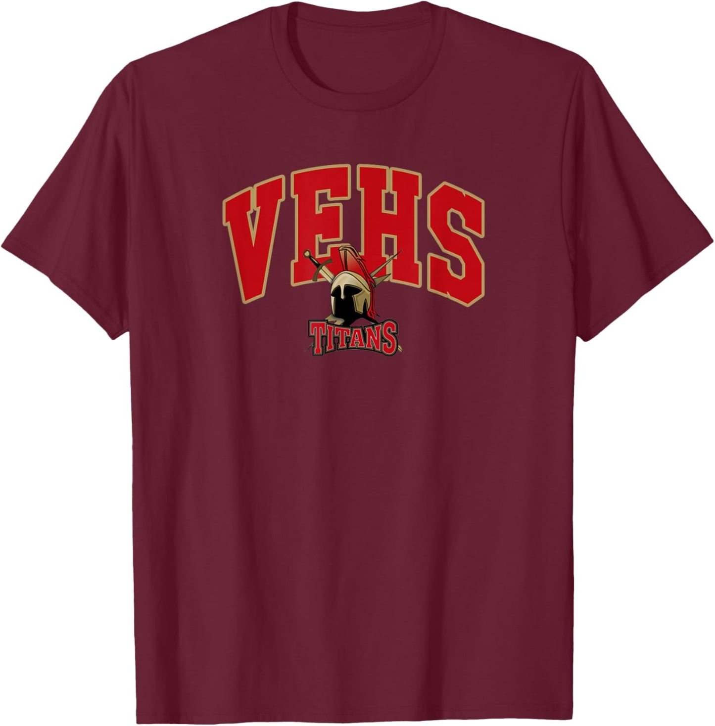 Victoria East High School Titians T-Shirt - T-Shirt | Maroon