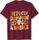 Halloween Labor And Delivery L&D Nurse Fall Pumpkins Midwife T-Shirt - T-Shirt | Maroon