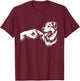 Dog Paw Fist Bump Best Friend Cute Funny Kids Women Men T-Shirt - T-Shirt | Maroon