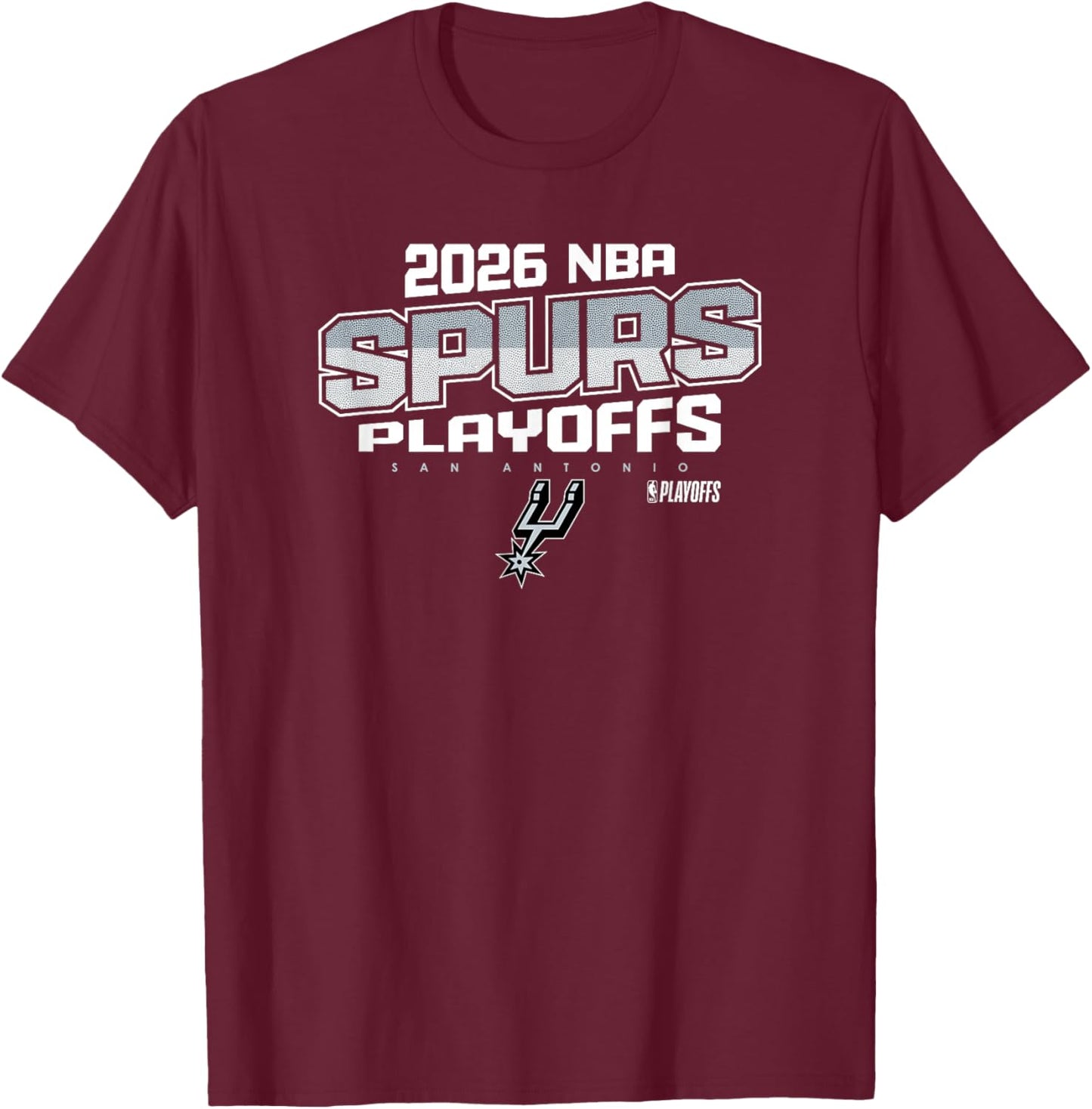 NBA Official 2026 Playoffs San Antonio Spurs Next Level T-Shirt - T-Shirt | Maroon