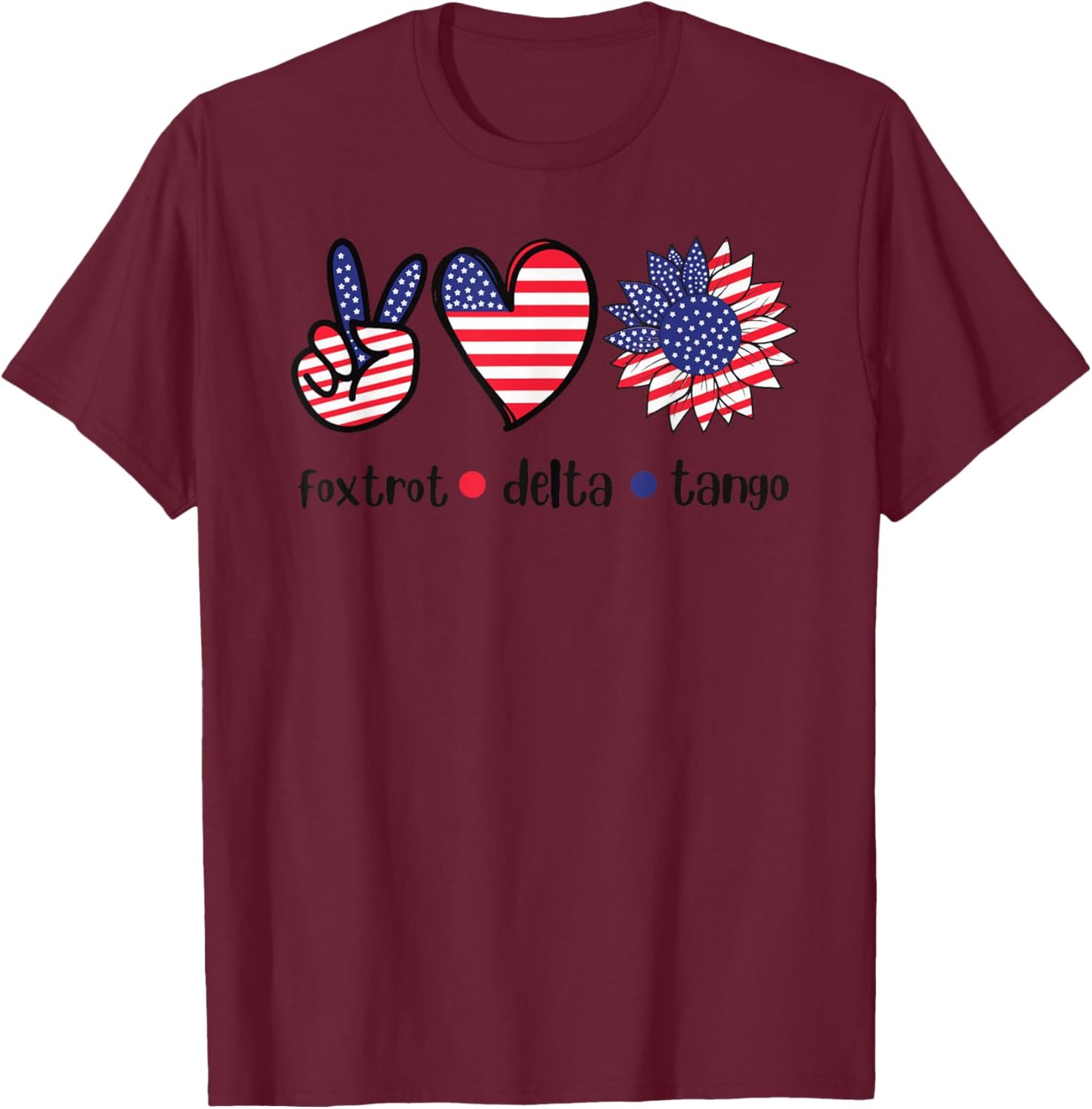 Foxtrots Delta Tangos Funny Foxtrots Delta Tangos T-Shirt - T-Shirt | Maroon