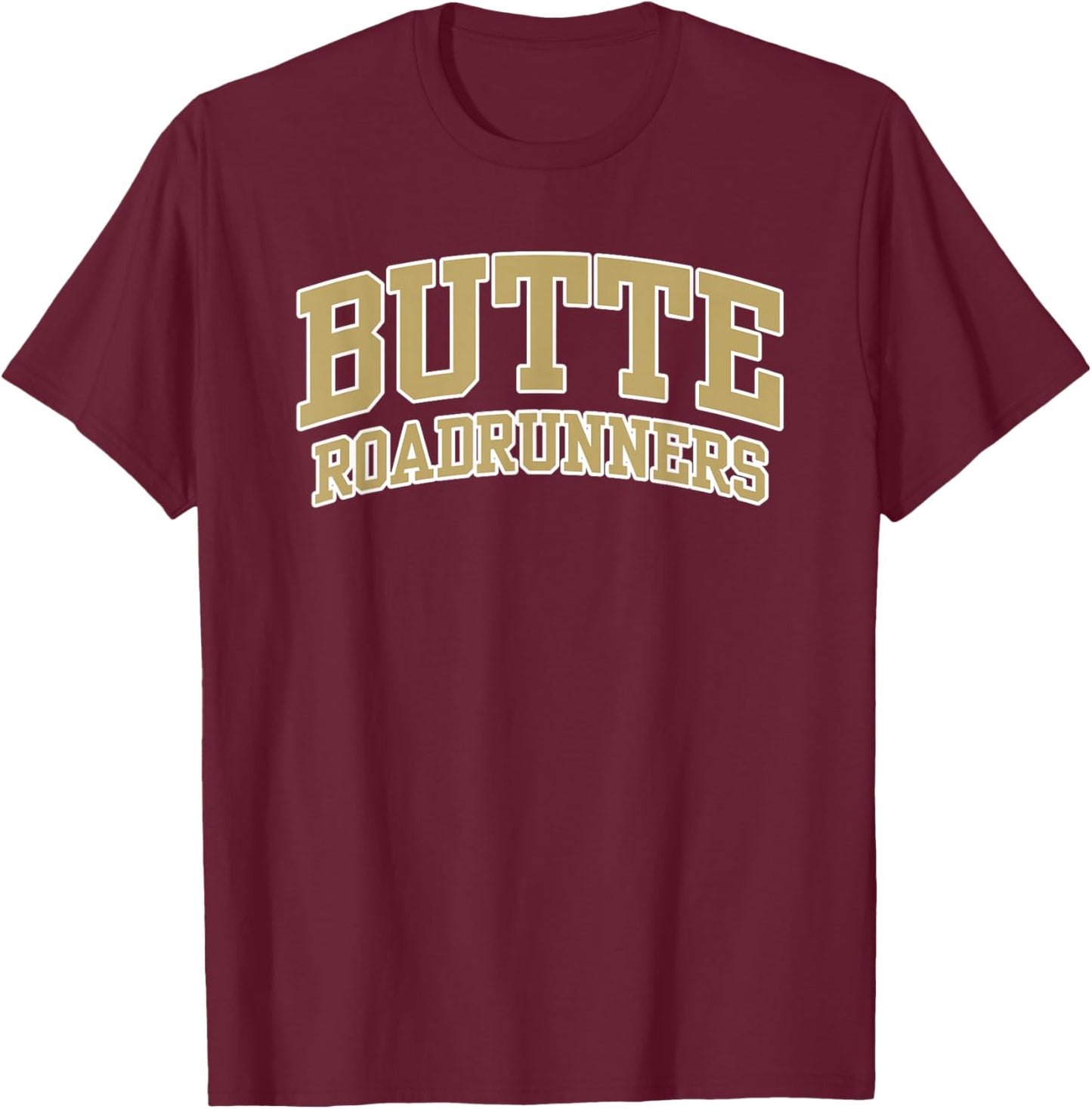 Butte College Roadrunners Apparel Sports Fan T-Shirt - T-Shirt | Maroon