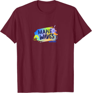 "Make Waves" T-Shirt - T-Shirt | Maroon