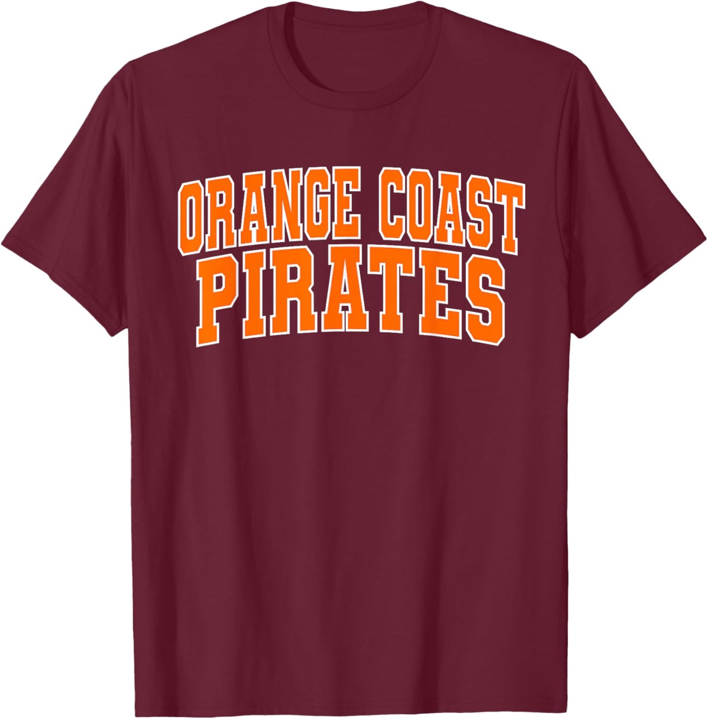 Orange Coast College Apparel Sports Fan T-Shirt - T-Shirt | Maroon