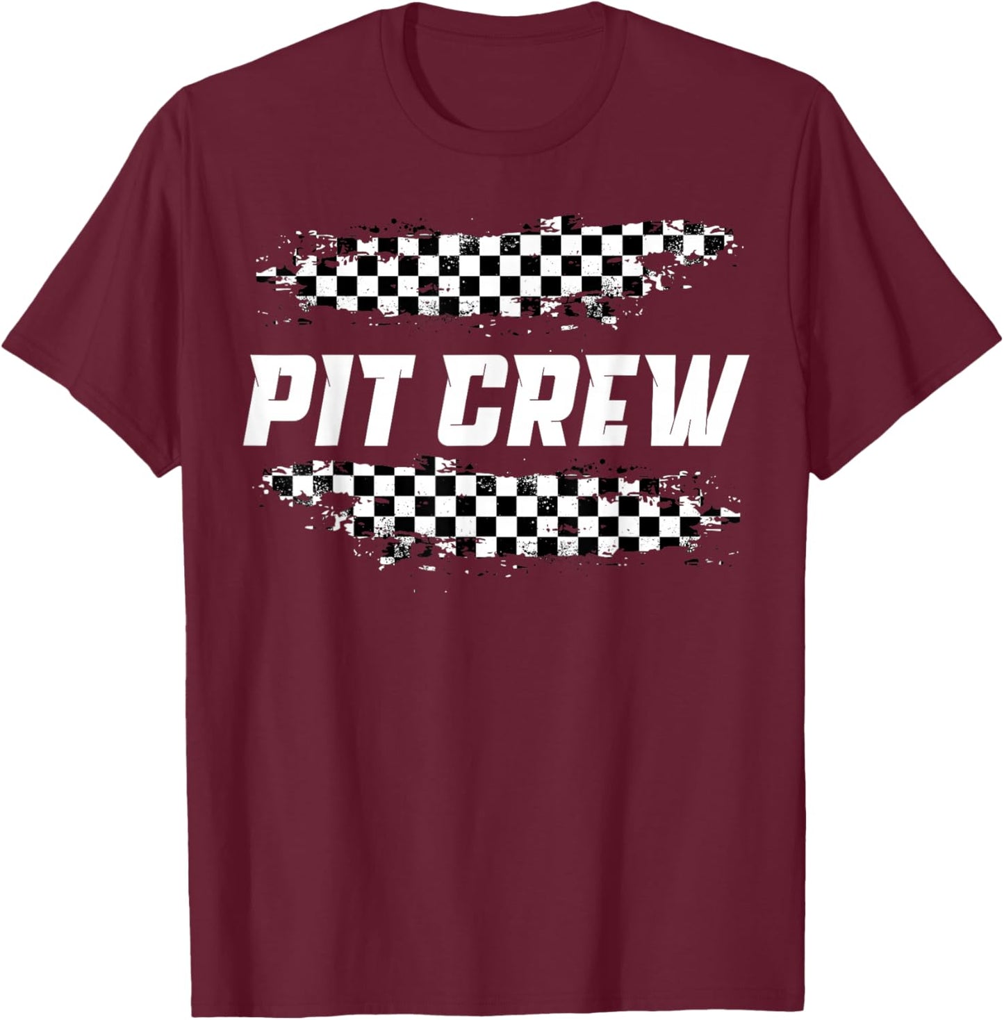 Race Car Driver Birthday Party Racing Family Pit Crew T-Shirt - T-Shirt | Maroon