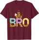 Brother Of The Sweet One Ice Cream 1st First Birthday Family T-Shirt - T-Shirt | Maroon