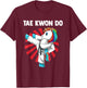 Taekwondo Unicorn T-Shirt - T-Shirt | Maroon