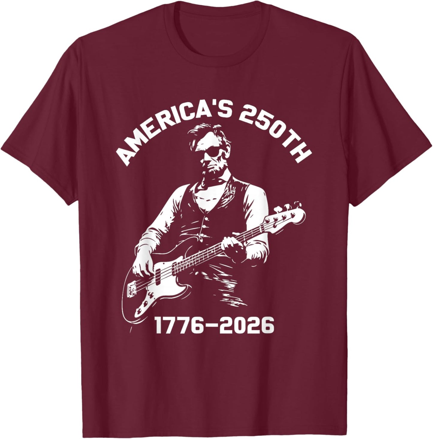 Vintage 250 Years of American 250th Anniversary 1776 2026 T-Shirt - T-Shirt | Maroon