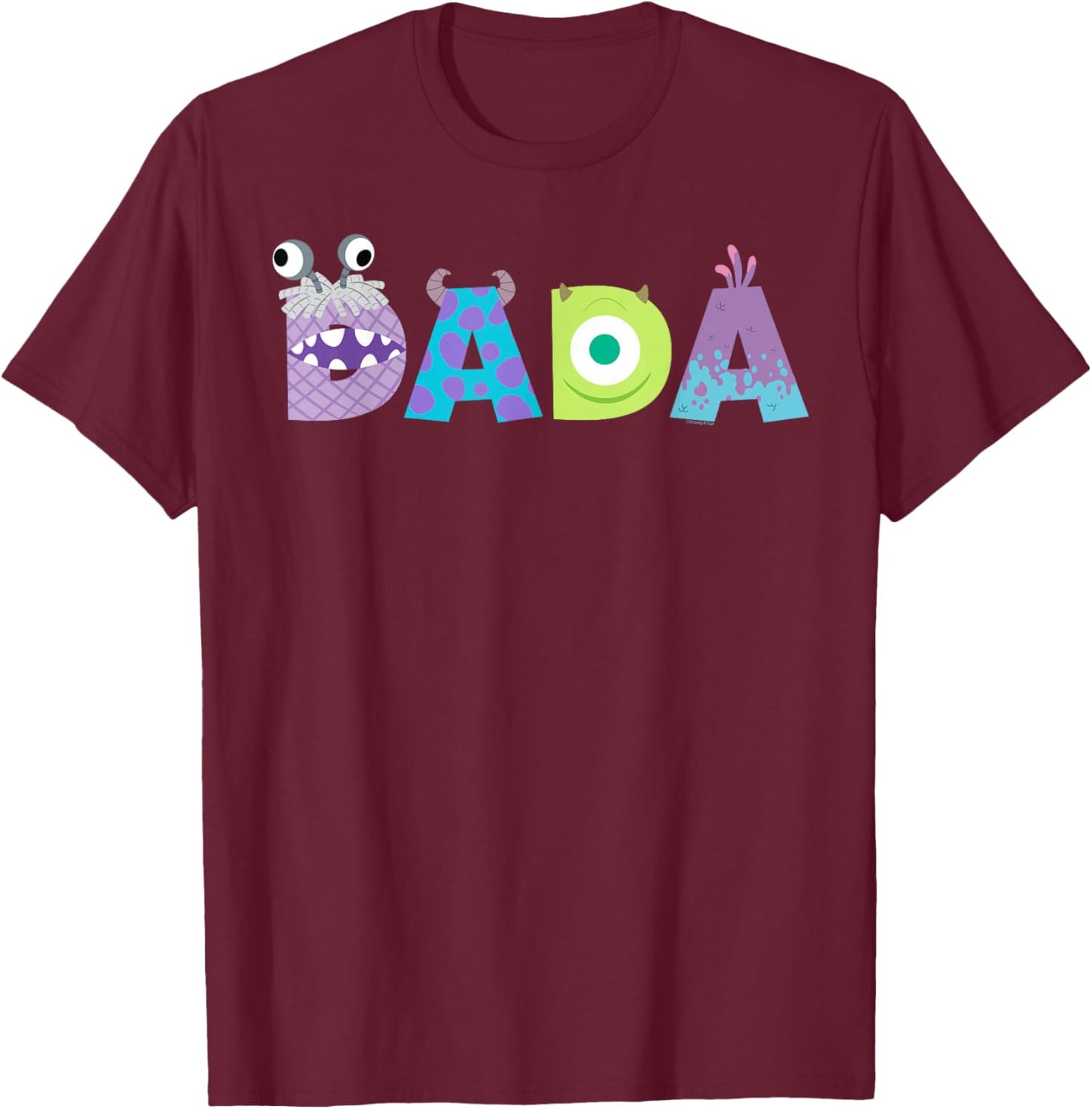 Disney and Pixar's Monsters, Inc. Dada Father's Day Birthday T-Shirt - T-Shirt | Maroon