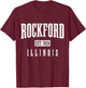 Rockford Illinois Vintage Pride T-Shirt - T-Shirt | Maroon