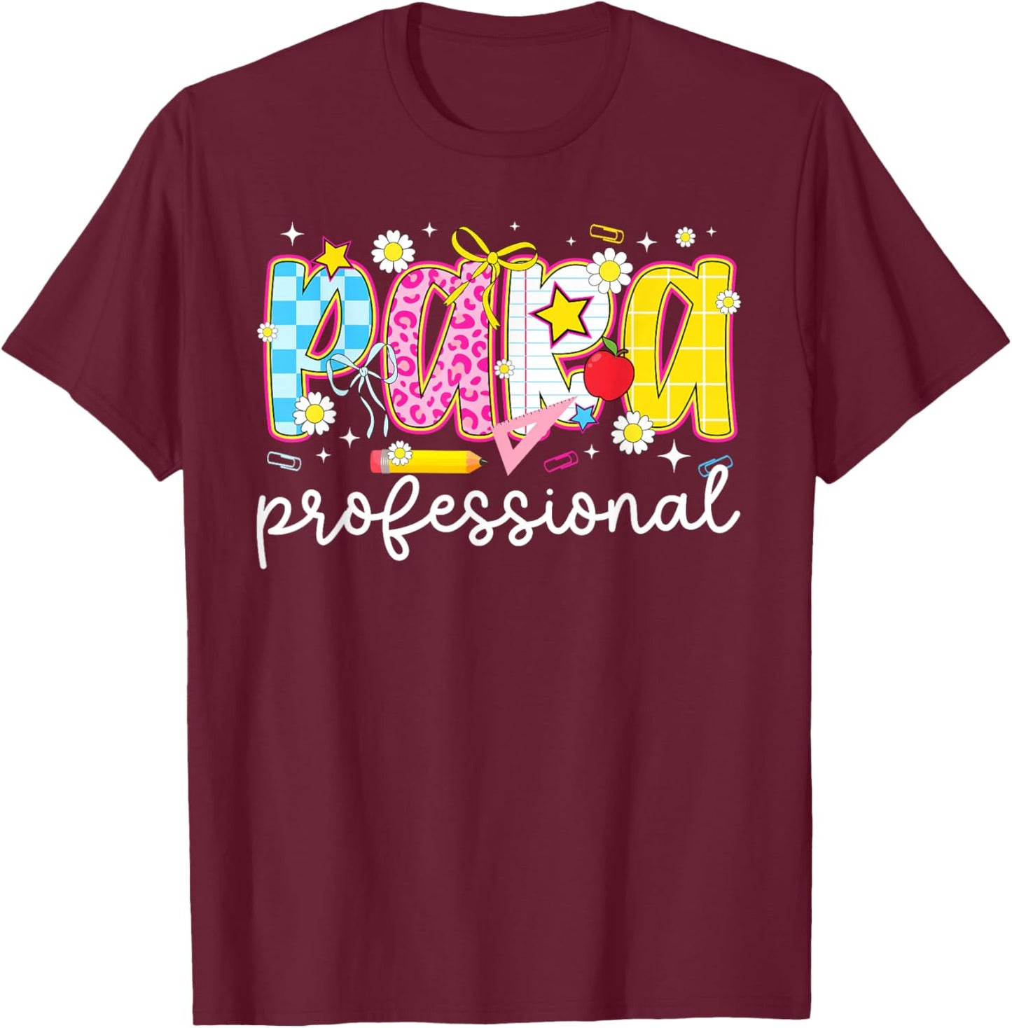 Paraprofessional Preppy Parapro para T-Shirt - T-Shirt | Maroon