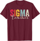 Retro Vintage Sigma Teacher Funny Teacher Sayings Sigma Meme T-Shirt - T-Shirt | Maroon