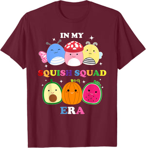 In My Squish Squad Era! Soft Toy Animal Plush Kids Boy Girls T-Shirt - T-Shirt | Maroon