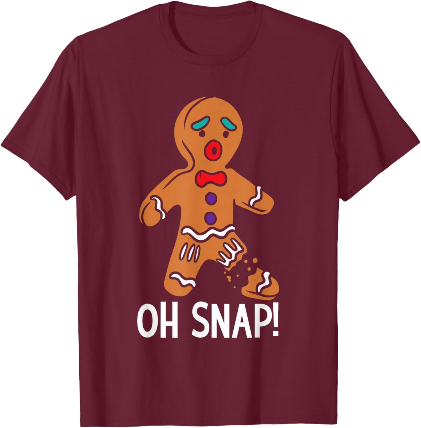Gingerbread Humor Christmas Santa Xmas Family Adults Kids T-Shirt - T-Shirt | Maroon