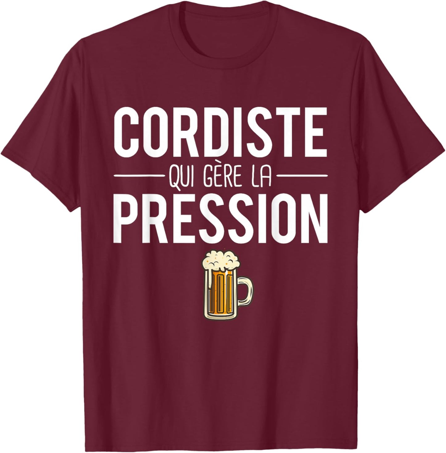 Cordiste Who Manages Pressure Joke Cordiste Humor , Black, S T-Shirt - T-Shirt | Maroon